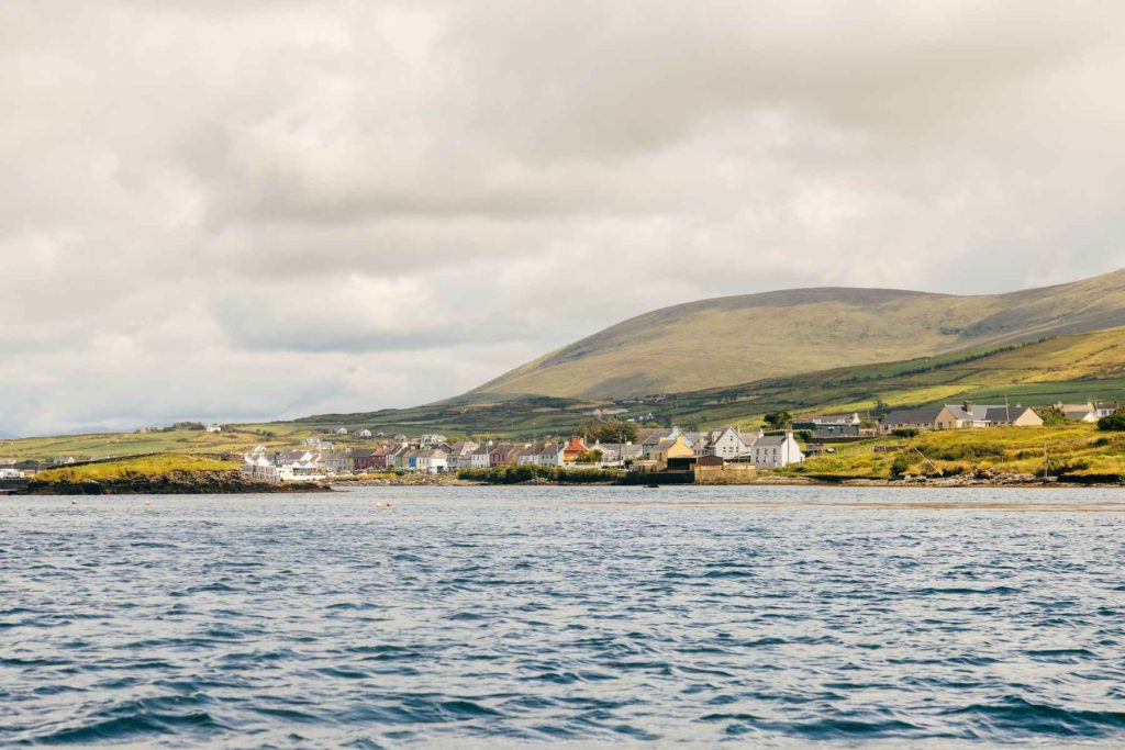 Portmagee village seen from the water