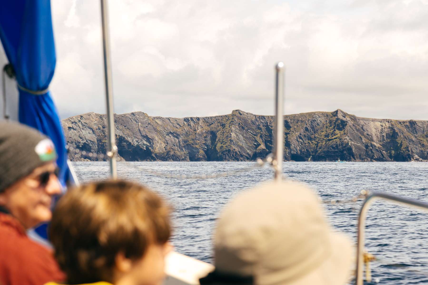 Skellig Islands boat tour approaching Skellig Michael from Portmagee harbour