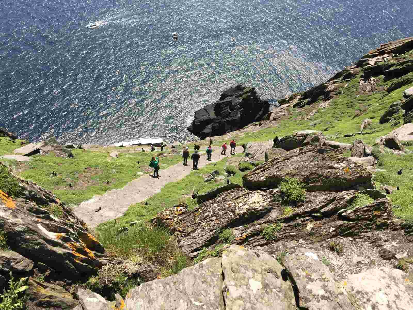 Skellig Michael Stone Steps Ocean